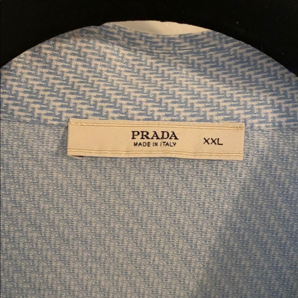 Prada Blue/White Button Down - image 5